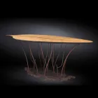 Consola de proiectare și meserii furnir de stejar nuc Fenice Viadurini