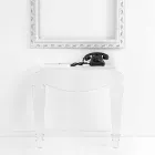 Design consolă din plexiglas transparent, produs în Italia, Africo Viadurini