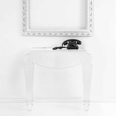 Design consolă din plexiglas transparent, produs în Italia, Africo Viadurini