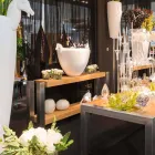 Proiectare Console raft dublu dreptunghiulare din lemn de stejar Aida Viadurini