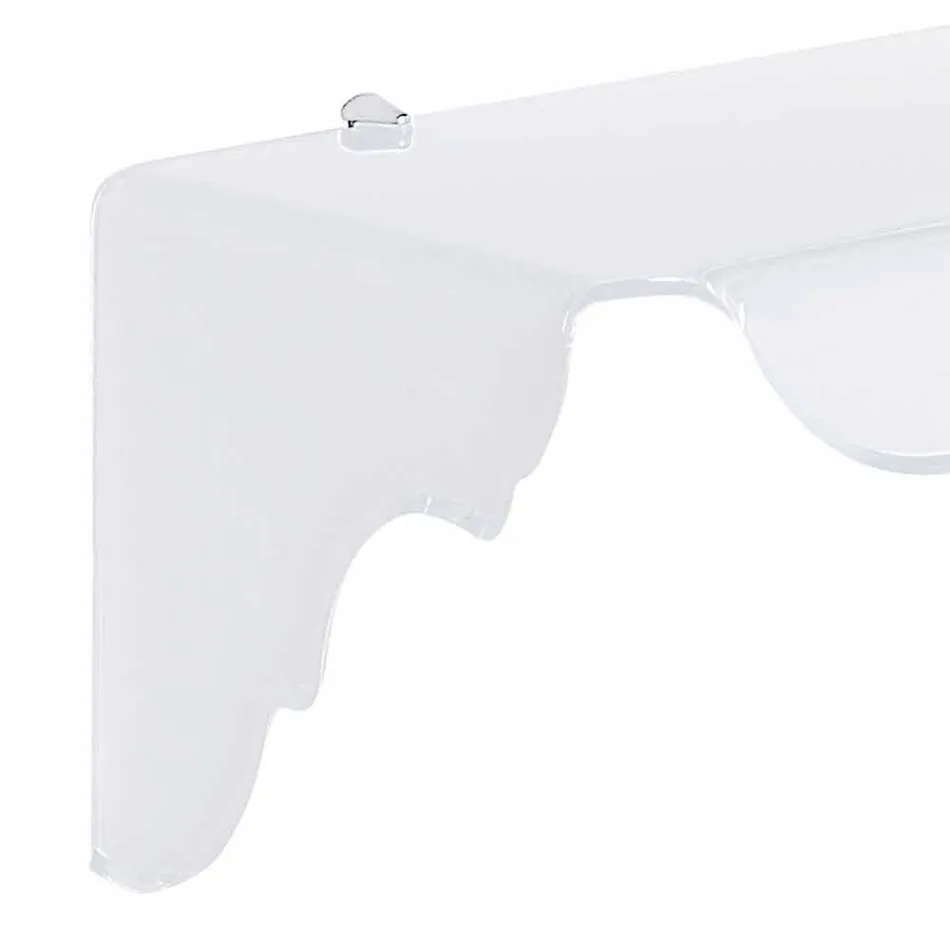 Fix consola pentru a proiecta perete alb Bianca, made in Italy Viadurini