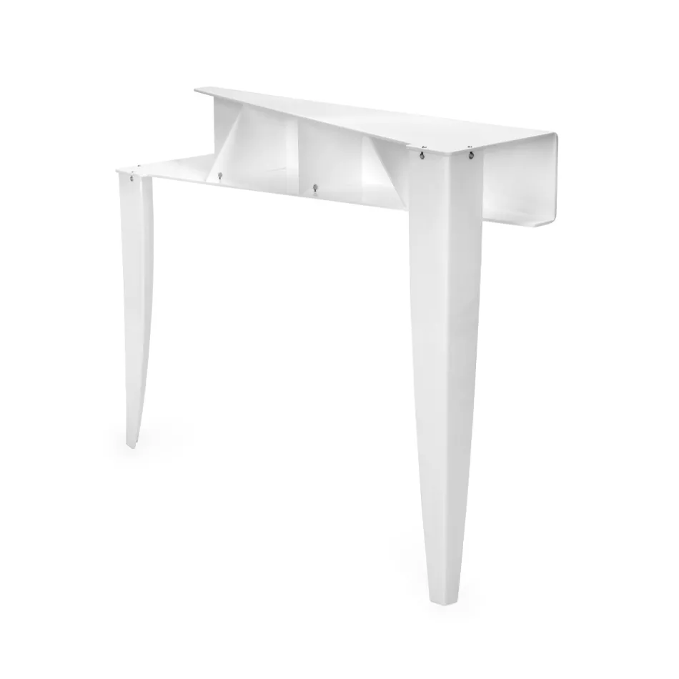 Consolă fixă cu 4 compartimente de depozitare a obiectelor din PMMA Made in Italy - Aladdin Viadurini