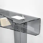 Consolă fixă cu 4 compartimente de depozitare a obiectelor din PMMA Made in Italy - Aladdin Viadurini