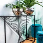 Consolă din oțel și sticlă Design modern Spiral original - Sasuke Viadurini