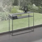 Consolă din Oțel Vopsit Antracit - Osmiu Viadurini