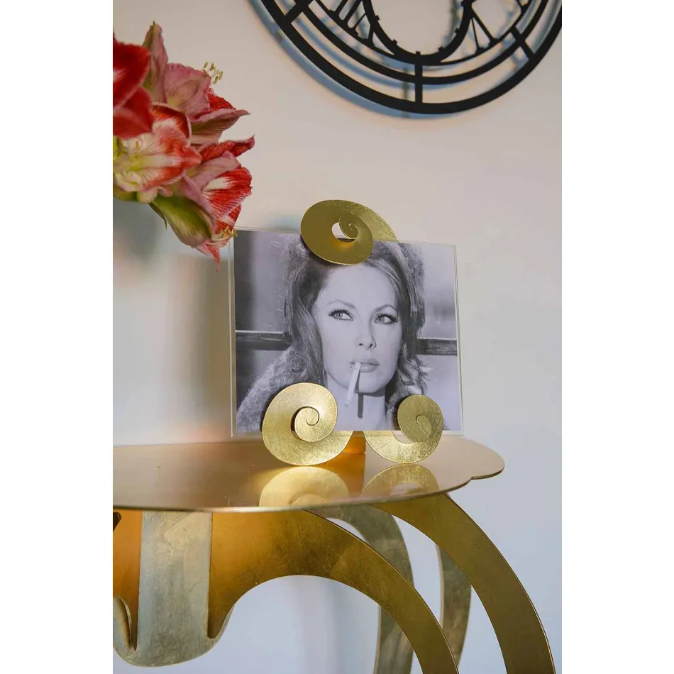 Consola de fier modern colorată, realizată în Italia - Barbata Viadurini