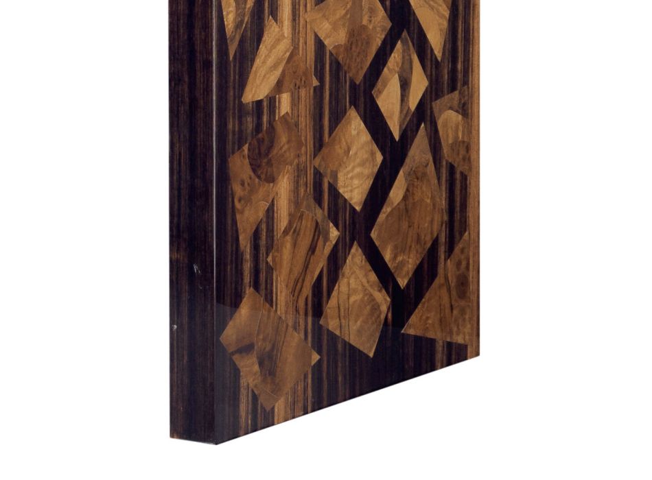 Grilli Zarafa consola moderna din lemn de abanos din Italia Viadurini