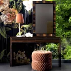 Grilli Zarafa consola moderna din lemn de abanos din Italia Viadurini