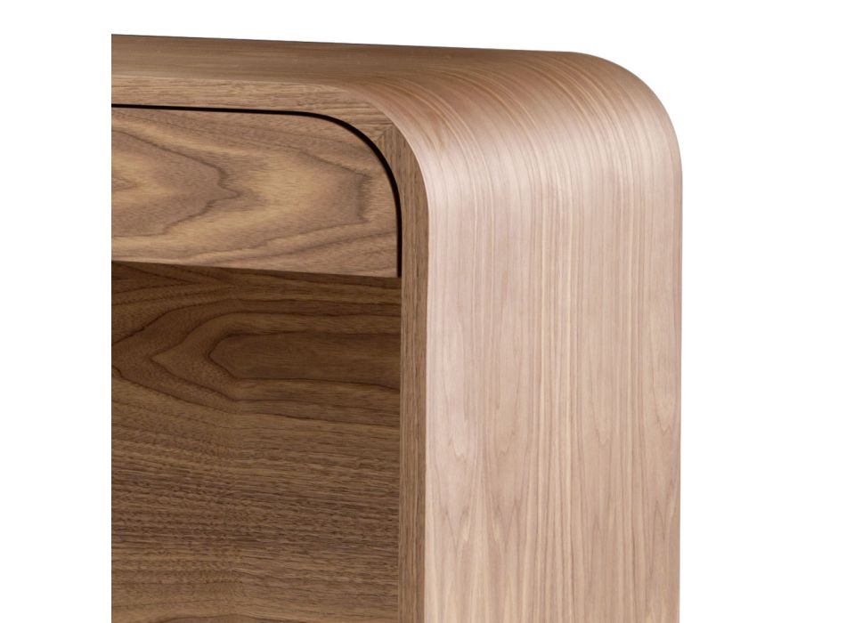 Design Grilli York realizat în Italia masă de consolă din lemn masiv Viadurini