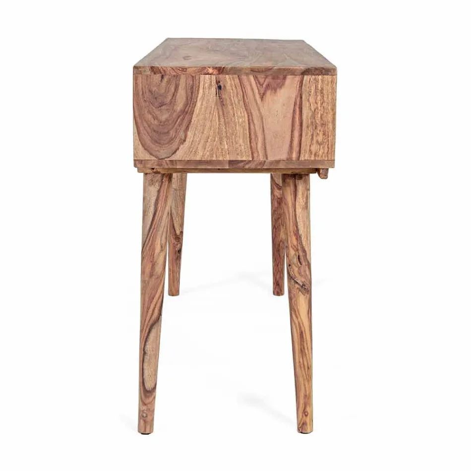 Consolă Sheesham Wood cu două sertare Design de lux Homemotion - Fregene Viadurini