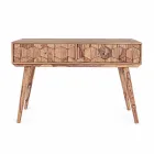 Consolă Sheesham Wood cu două sertare Design de lux Homemotion - Fregene Viadurini