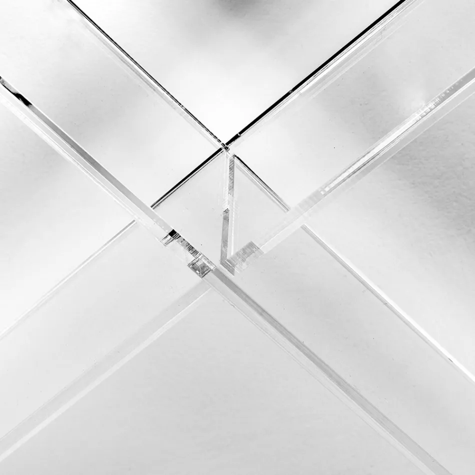 Consolă din plexiglas pentru intrare sau living, fabricată în Italia - Tennessee Viadurini