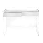 Masă consolă în trei finisaje din plexiglas fabricată în Italia - Fedra Viadurini
