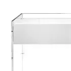 Masă consolă în trei finisaje din plexiglas fabricată în Italia - Fedra Viadurini