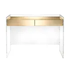 Masă consolă în trei finisaje din plexiglas fabricată în Italia - Fedra Viadurini