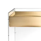 Masă consolă în trei finisaje din plexiglas fabricată în Italia - Fedra Viadurini