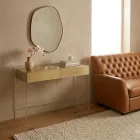 Masă consolă în trei finisaje din plexiglas fabricată în Italia - Fedra Viadurini