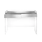 Masă consolă în trei finisaje din plexiglas fabricată în Italia - Fedra Viadurini