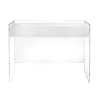 Masă consolă în trei finisaje din plexiglas fabricată în Italia - Fedra Viadurini