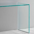 Consolă din sticlă extra-clară Design minimalist elegant 2 dimensiuni - Selex Viadurini