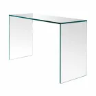 Consolă din sticlă extra-clară Design minimalist elegant 2 dimensiuni - Selex Viadurini