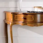 Consola de intrare clasica din lemn cu 1 sertar Made in Italy - Leonor Viadurini