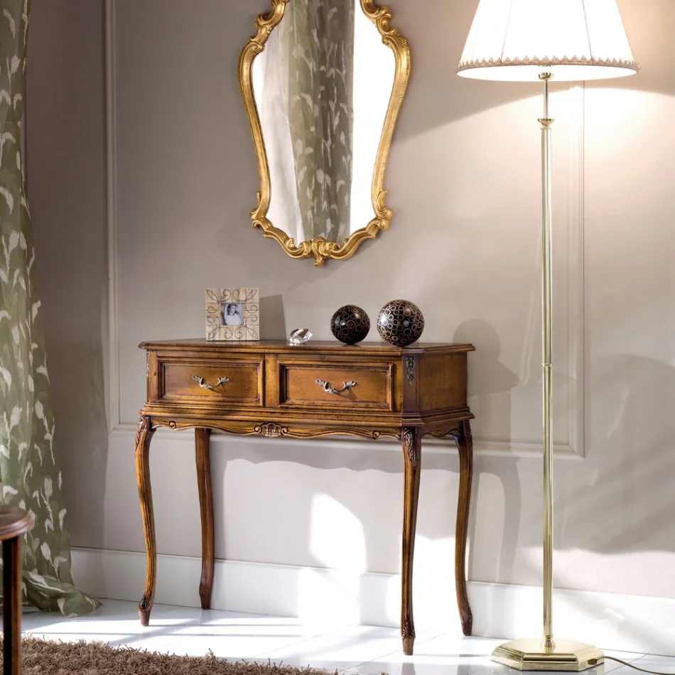 Consolă clasică de intrare din lemn cu sertare Made in Italy - Richard Viadurini