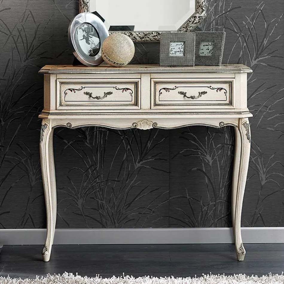 Consolă clasică de intrare din lemn cu sertare Made in Italy - Richard Viadurini