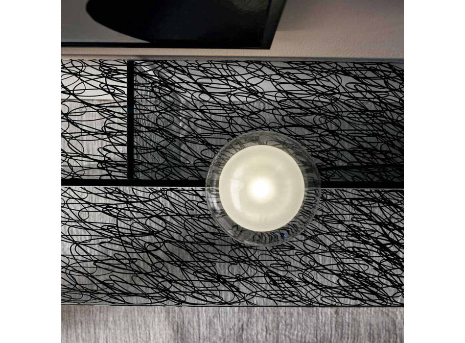 Consola de intrare Design Sticlă decorată extralight Fabricată în Italia - Sestola Viadurini