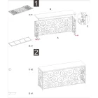 Consolă de intrare de aur cu structură de fier și blat din marmură - Carlotta Viadurini