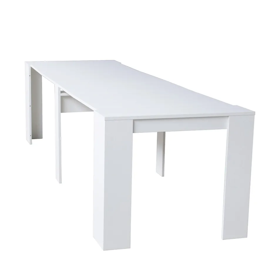 Consolă extensibilă modernă 296 cm din lemn melaminat Made in Italy - Ariella Viadurini