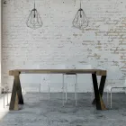 Consolă modernă extensibilă la 300 cm cu cadru antracit Made in Italy - Avventura Viadurini