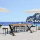 Consolă modernă extensibilă până la 300 cm cu cadru antracit Made in Italy - Avventura Viadurini