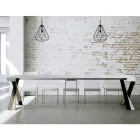 Consolă modernă extensibilă până la 300 cm cu cadru antracit Made in Italy - Avventura Viadurini