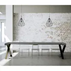 Consolă modernă extensibilă până la 300 cm cu cadru antracit Made in Italy - Avventura Viadurini