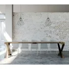 Consolă modernă extensibilă până la 300 cm cu cadru antracit Made in Italy - Avventura Viadurini