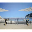 Consolă modernă extensibilă până la 300 cm cu cadru antracit Made in Italy - Avventura Viadurini