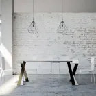 Consolă modernă extensibilă până la 300 cm cu cadru antracit Made in Italy - Avventura Viadurini