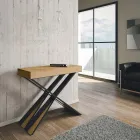 Consolă modernă extensibilă până la 300 cm cu cadru antracit Made in Italy - Avventura Viadurini