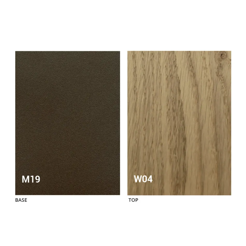 Consolă de masă modernă extensibilă din lemn de stejar și metal fabricat în Italia - Nappo Viadurini