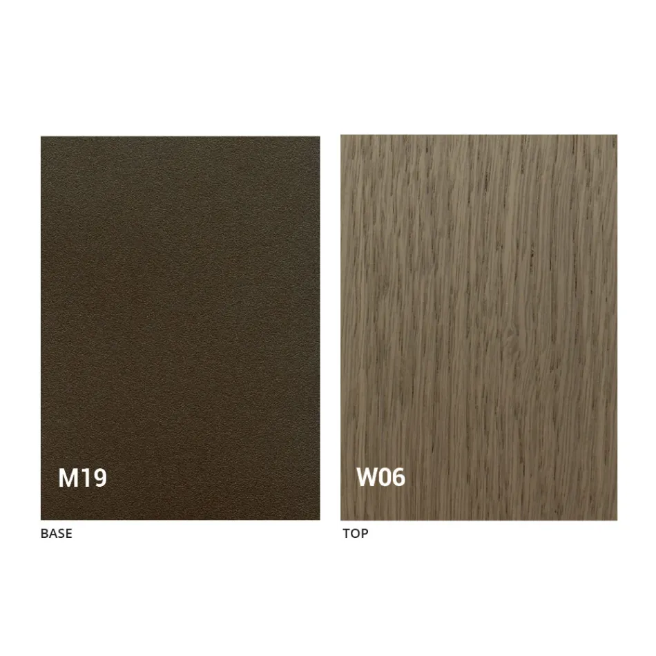 Consolă de masă modernă extensibilă din lemn de stejar și metal fabricat în Italia - Nappo Viadurini