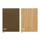 Consolă modernă extensibilă din lemn de stejar și metal fabricat în Italia - Nappo Viadurini