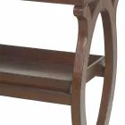 consola modernă cu tava Walter în geaca de piele maro Viadurini