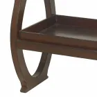 consola modernă cu tava Walter în geaca de piele maro Viadurini