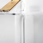 Masă consolă modernă din plexiglas transparent sau multicolor, fabricată în Italia - Emy Viadurini