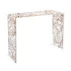 Masă consolă modernă din plexiglas transparent sau multicolor, fabricată în Italia - Emy Viadurini