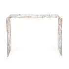 Masă consolă modernă din plexiglas transparent sau multicolor, fabricată în Italia - Emy Viadurini