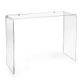 Masă consolă modernă din plexiglas transparent sau multicolor, fabricată în Italia - Emy