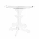 Consola modernă din plexiglas transparent, produsă în Italia, Belfiore Viadurini