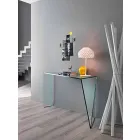 Consola pentru intrare moderna in sticla Extralight fabricata in Italia - Rosalia Viadurini